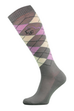 Ladies Argyle Design Equestrian Socks