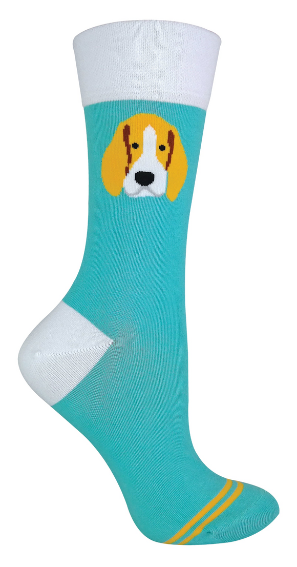 1 Pair Novelty Cat / Dog Patterned Cotton Socks