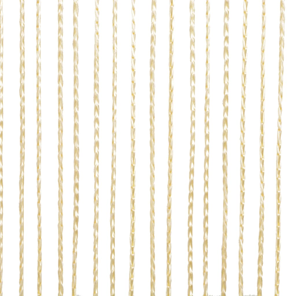 vidaXL String Curtains 2 pcs 140x250 cm Cream