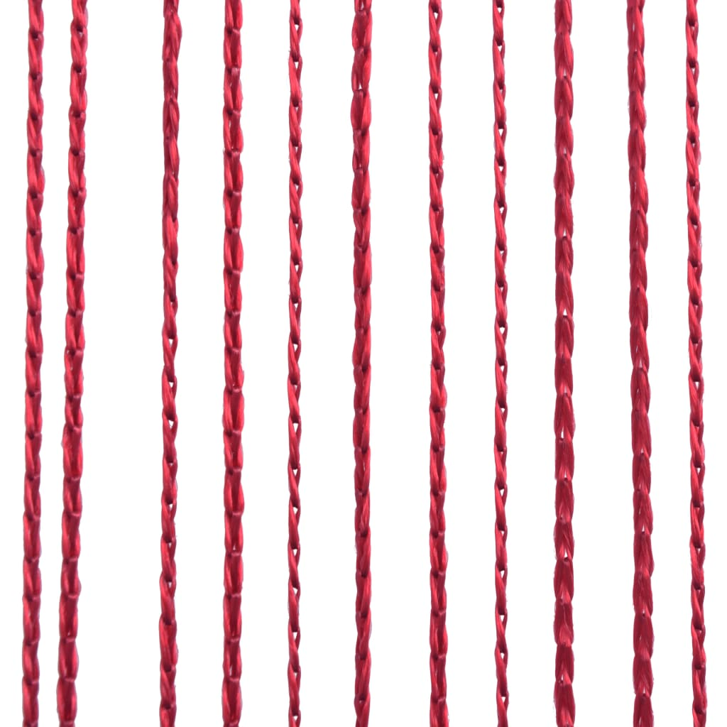 vidaXL String Curtains 2 pcs 100x250 cm Burgundy
