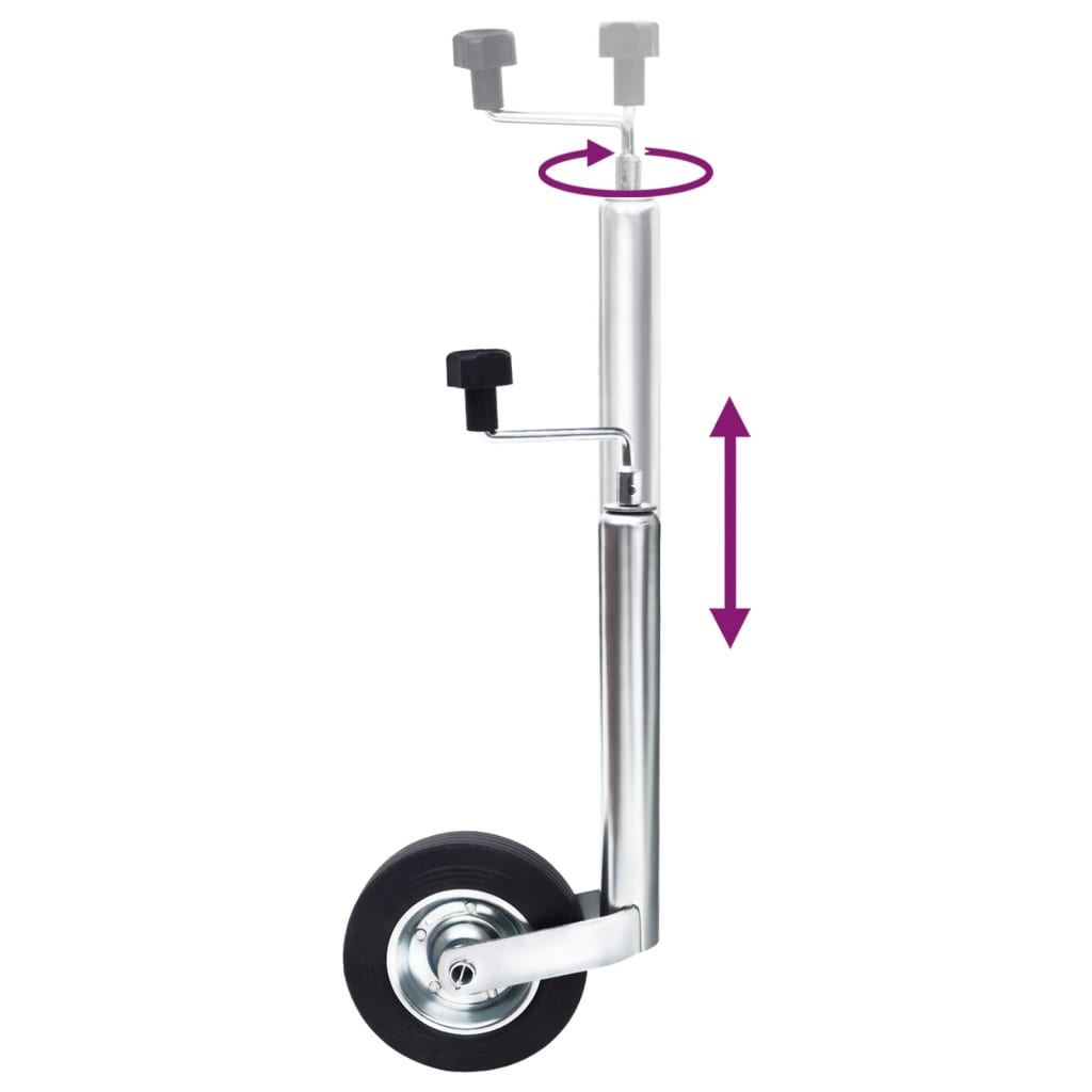 vidaXL Jockey Wheel for Trailer 48 mm Galvanized Steel
