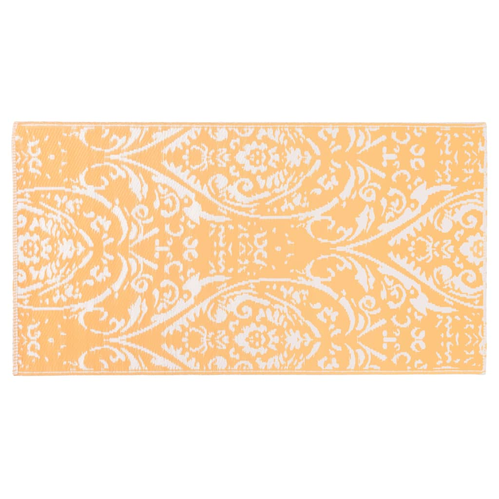 vidaXL Outdoor Carpet Orange and White 80x150 cm PP