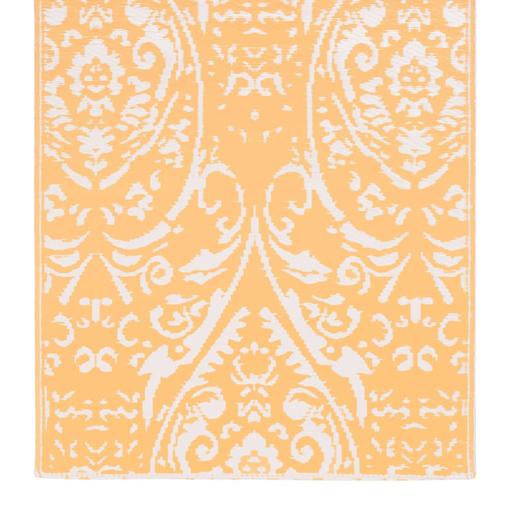 vidaXL Outdoor Carpet Orange and White 80x150 cm PP