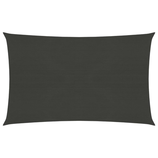 vidaXL Sunshade Sail 160 g/m² Anthracite 2.5x4 m HDPE
