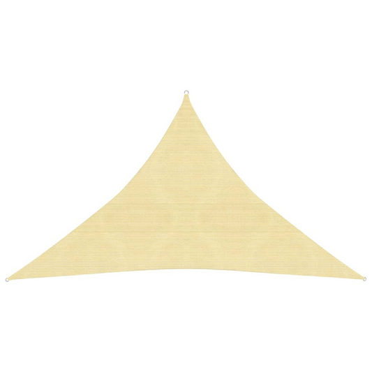 vidaXL Sunshade Sail 160 g/m² Beige 3.5x3.5x4.9 m HDPE
