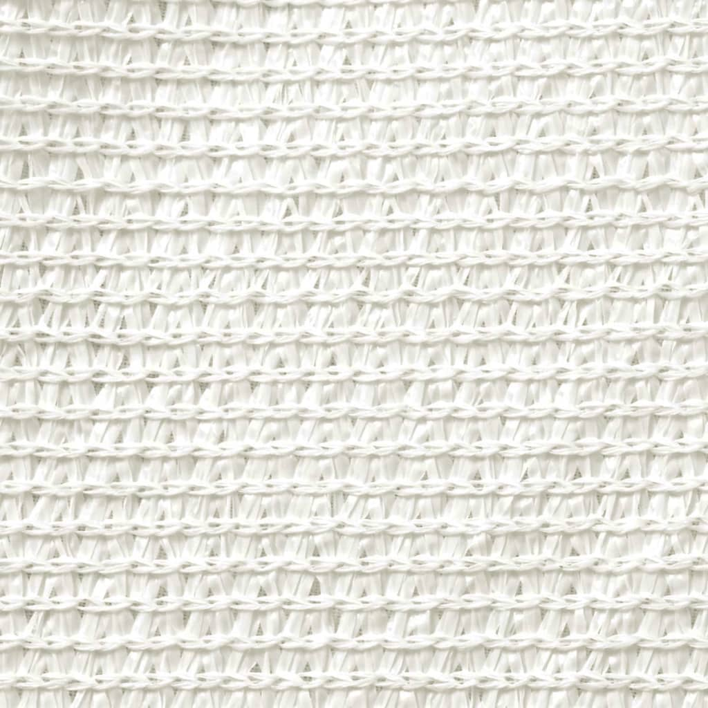 vidaXL Sunshade Sail 160 g/m² White 3.5x3.5x4.9 m HDPE