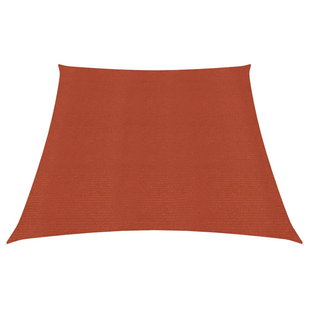 vidaXL Sunshade Sail 160 g/m² Terracotta 3/4x2 m HDPE