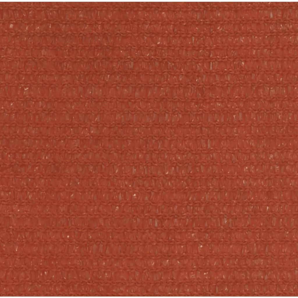 vidaXL Sunshade Sail 160 g/m² Terracotta 3/4x2 m HDPE