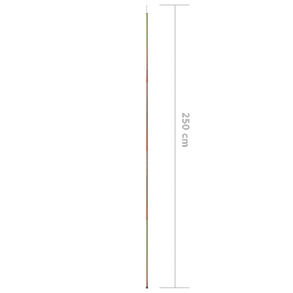vidaXL Sunshade Sail Pole 250 cm Galvanised Steel