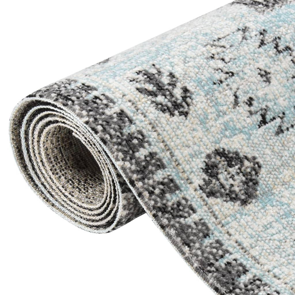 vidaXL Outdoor Rug Flatweave 115x170 cm Green and Grey