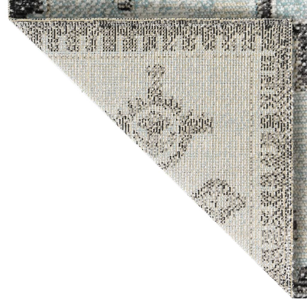 vidaXL Outdoor Rug Flatweave 115x170 cm Green and Grey