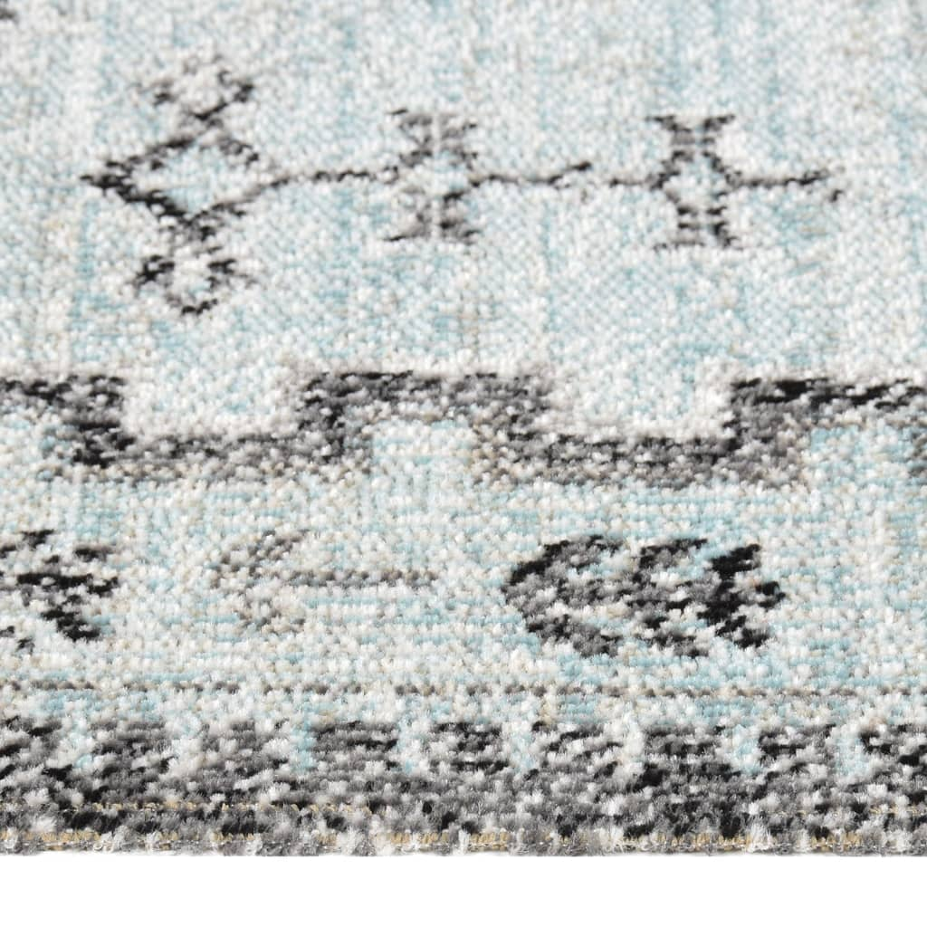 vidaXL Outdoor Rug Flatweave 115x170 cm Green and Grey