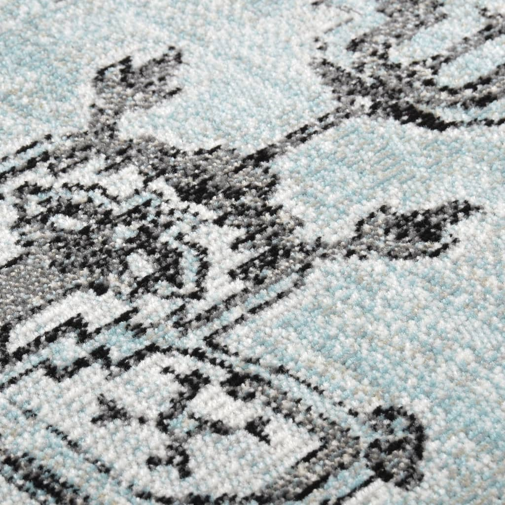vidaXL Outdoor Rug Flatweave 115x170 cm Green and Grey
