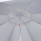 vidaXL Beach Umbrella with Side Walls Sand 215 cm