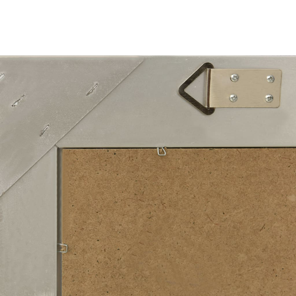 vidaXL Wall Mirror Baroque Style 50x50 cm Silver