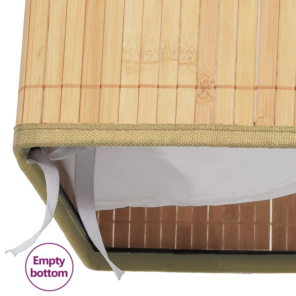 vidaXL Bamboo Laundry Basket 100 L