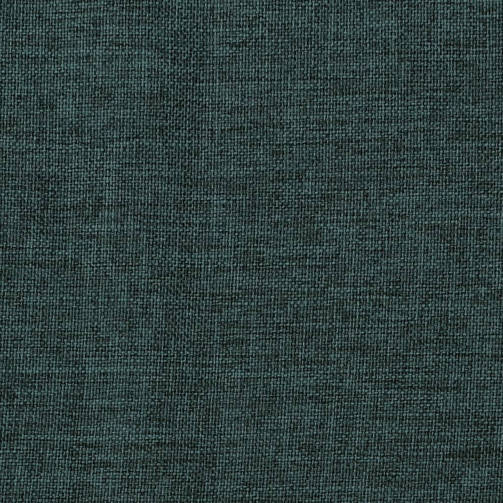 vidaXL Linen-Look Blackout Curtain with Hooks Green 290x245 cm