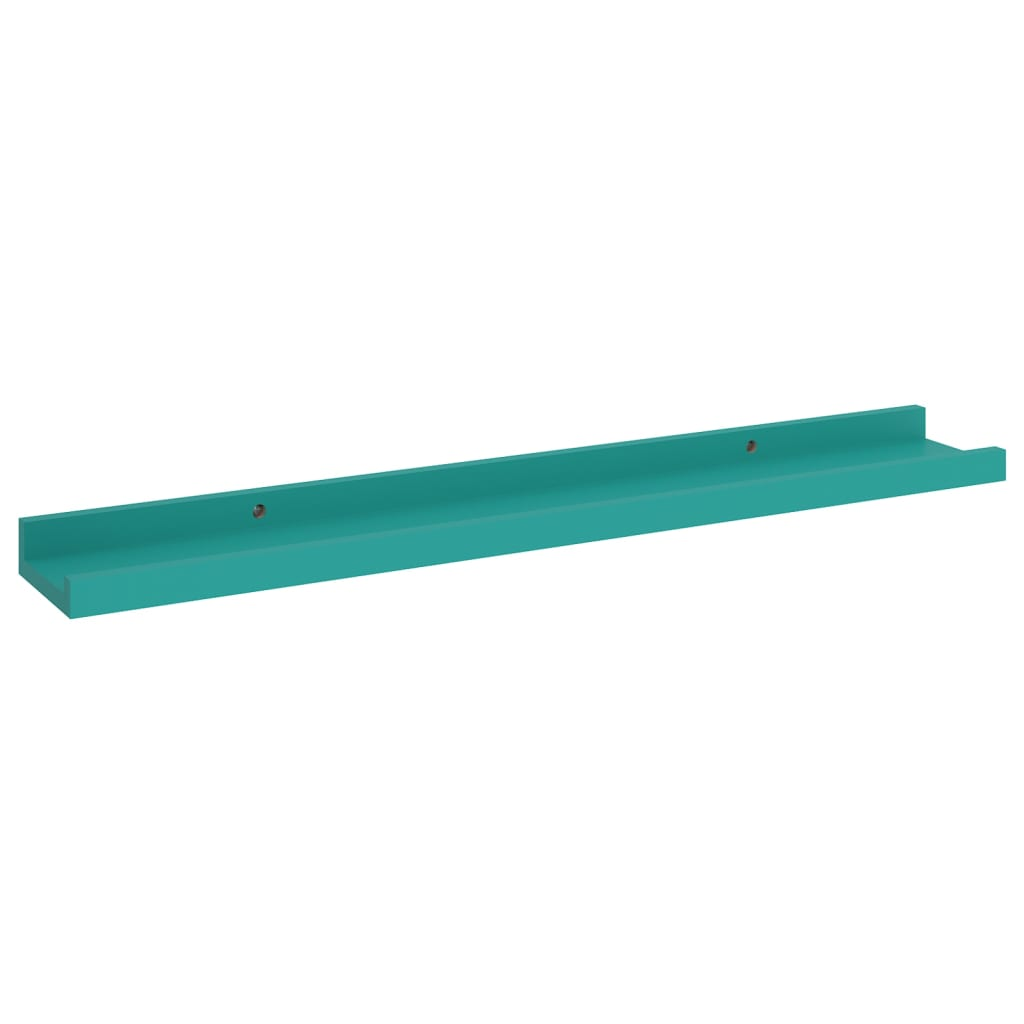 Wall Shelves 2 pcs Blue 60x9x3 cm