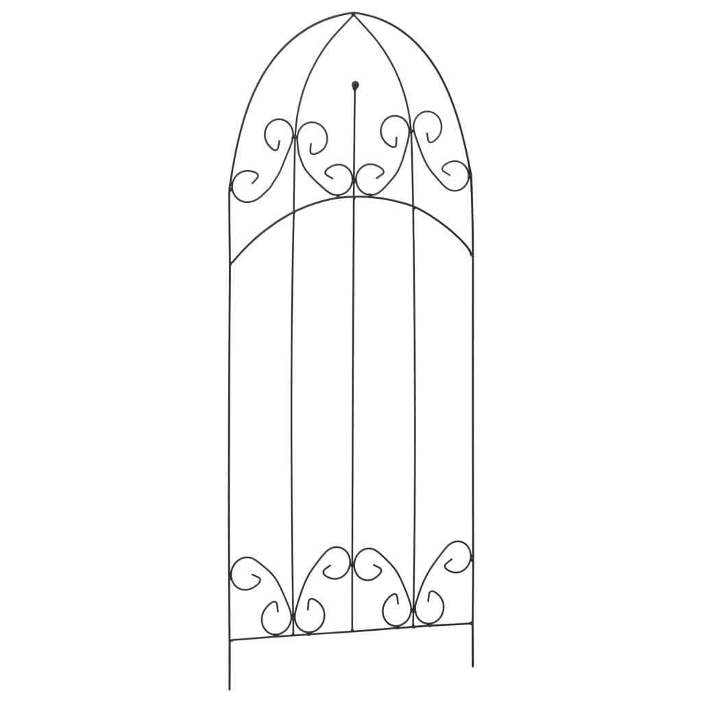 vidaXL Plant Climbing Racks 3 pcs Black 40x100 cm Iron