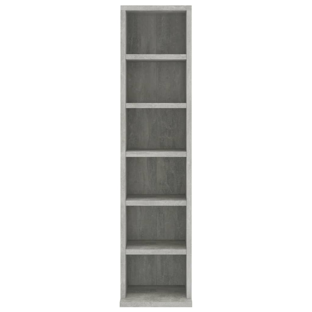 CD Cabinet Concrete Grey 21x20x88 cm Engineered Wood