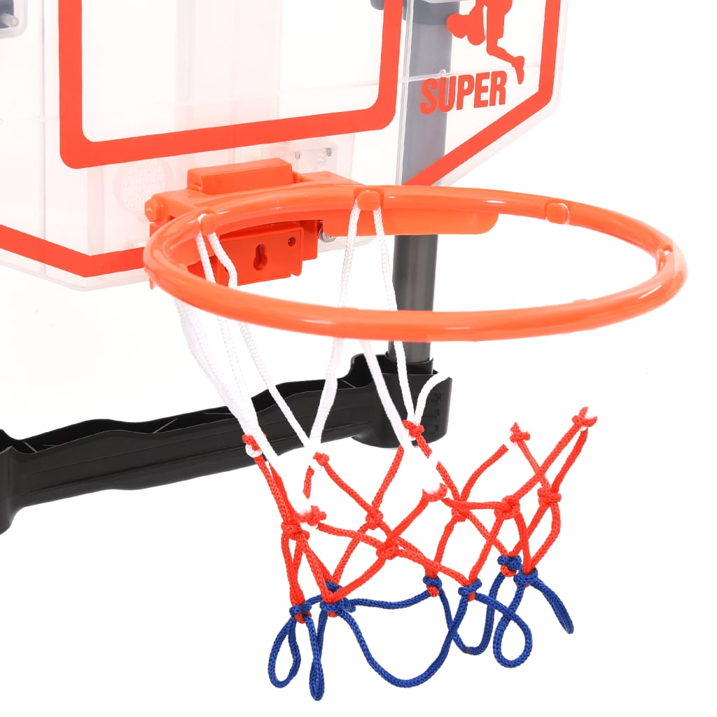 vidaXL Children Basketball Play Set for Door Adjustable