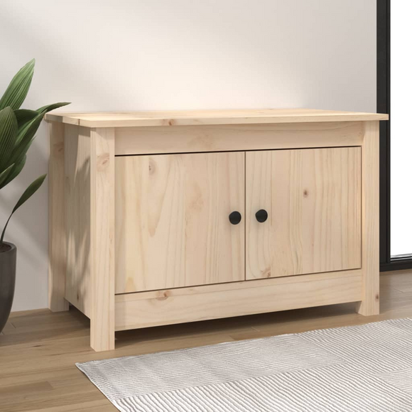 vidaXL Shoe Cabinet 70x38x45.5 cm Solid Wood Pine
