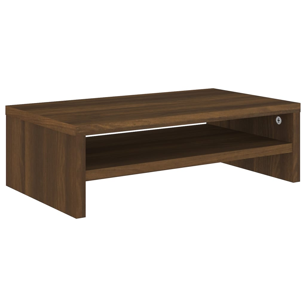 Monitor Stand Brown Oak 42x24x13 cm Engineered Wood