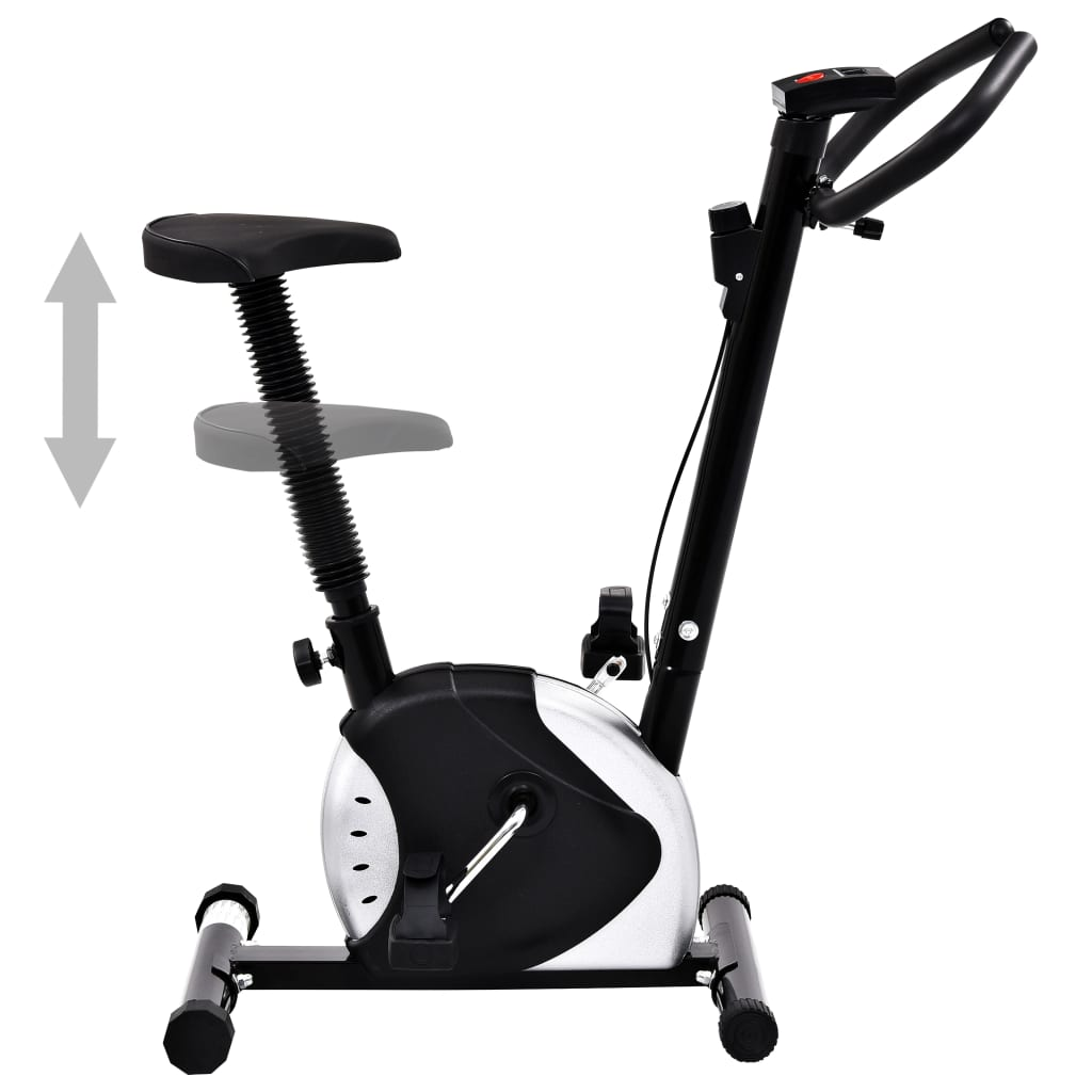 Exercise Bike with Belt Resistance Black