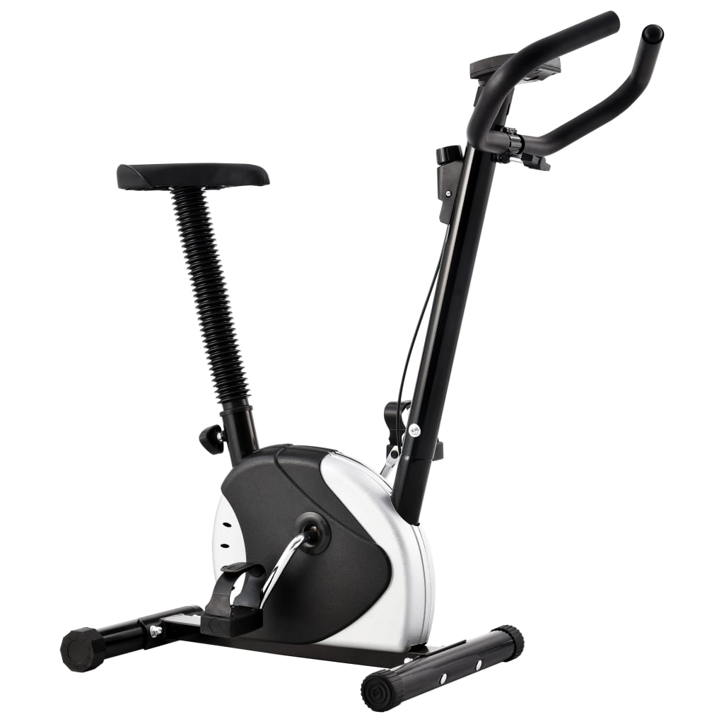 Exercise Bike with Belt Resistance Black