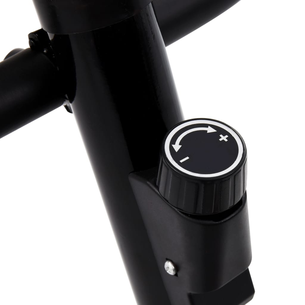 Exercise Bike with Belt Resistance Black