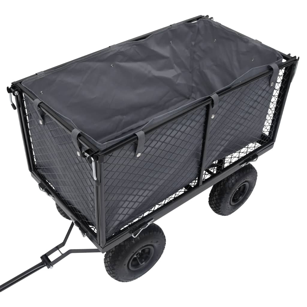 vidaXL Garden Cart Liner Dark Grey 81x41x40 cm Fabric