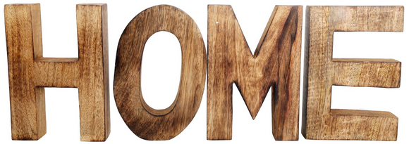 HOME Wooden Letters Sign