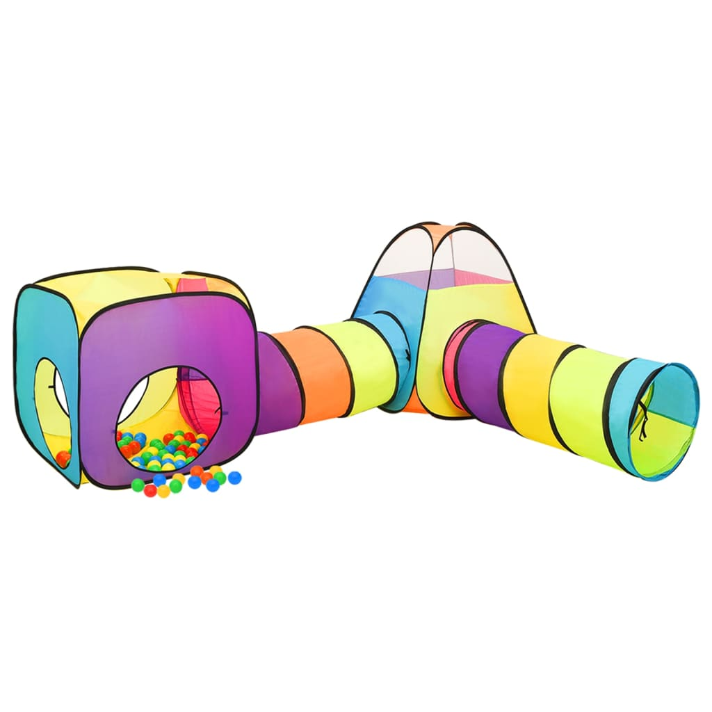 vidaXL Children Play Tent with 250 Balls Multicolour 190x264x90 cm