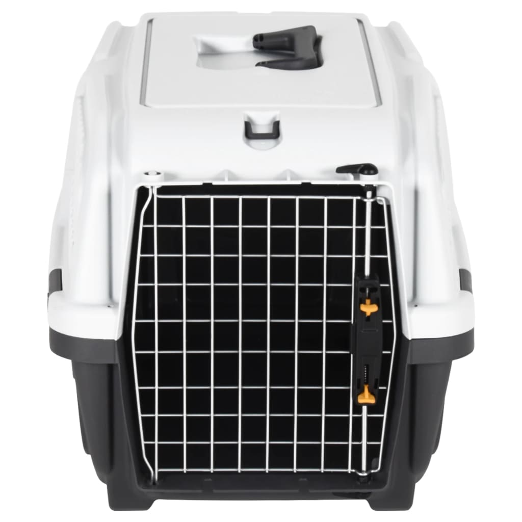 vidaXL Pet Carrier with Metal Door 60x40x39 cm Polypropylene