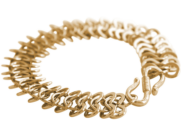 Gemshine bracelet ART DECO Infinity Links Stainless steel in silver or gold plated. Made in Spain. In elegant case, metal color: silver gold plated.