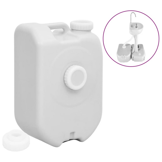 vidaXL Portable Water Tank with Adapter 24 L Grey