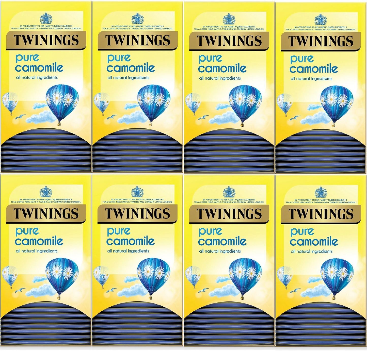 Twinings Pure Camomile Tea Bags Individually Enveloped Tagged Herbal Sachets