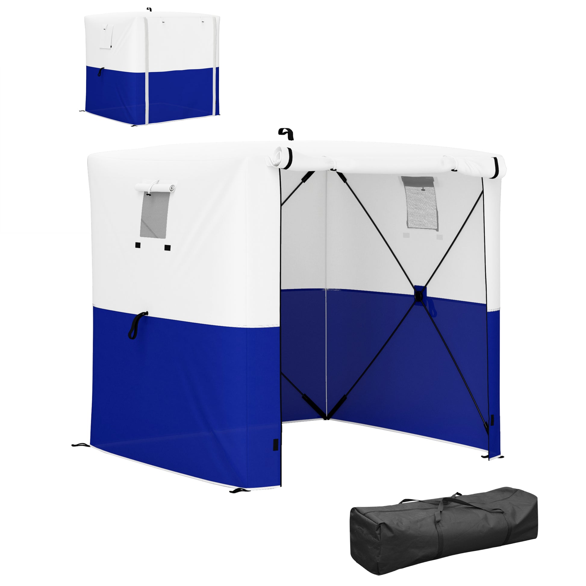 Outsunny 2 x 2m Pop-Up Gazebo, with Accessories - Dark Blue Default Title
