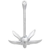 vidaXL Folding Anchor Silver 1.5 kg Malleable Iron
