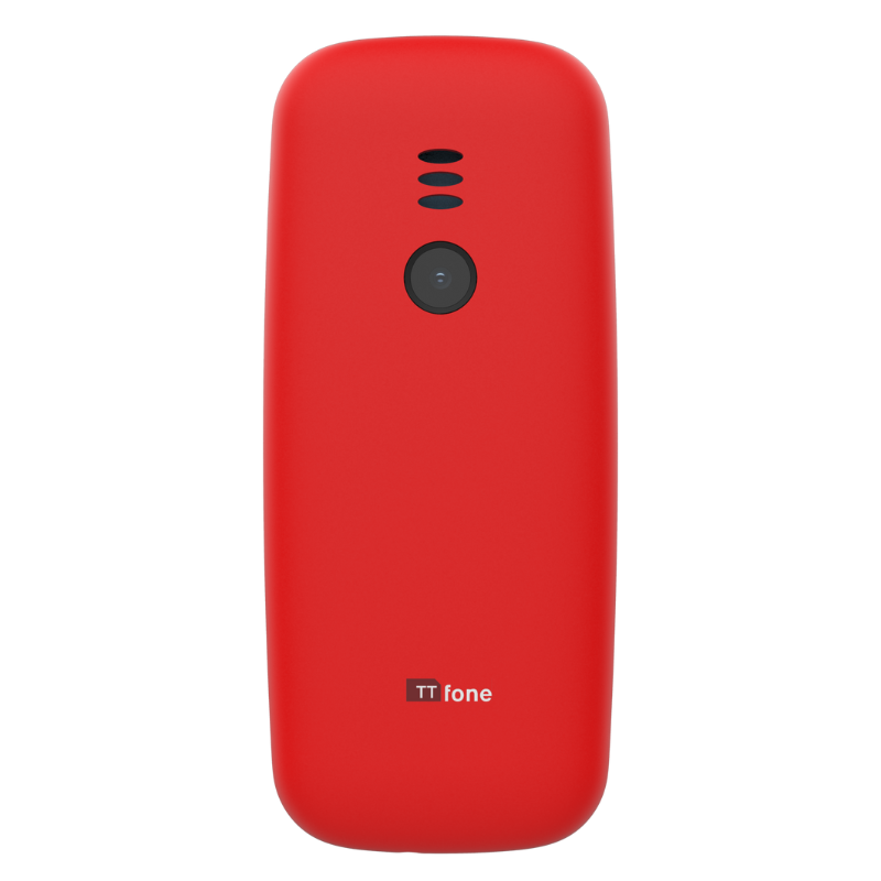 TTfone TT170 Red Dual SIM with USB Cable, O2 Pay As You Go