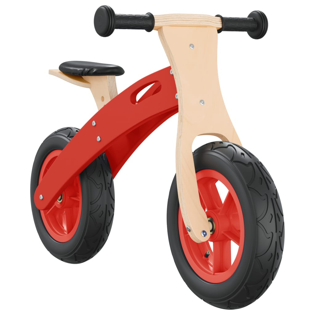 vidaXL Balance Bike for Children with Air Tyres Red