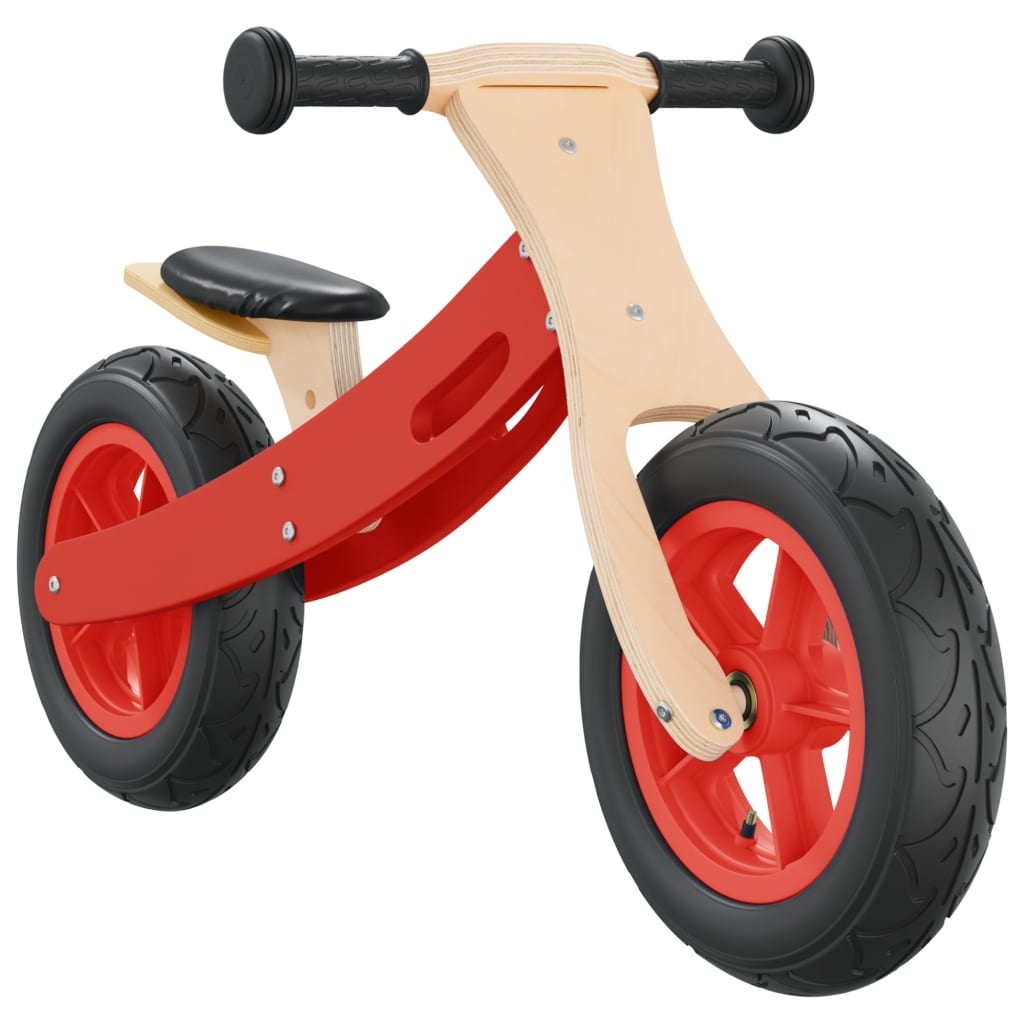 vidaXL Balance Bike for Children with Air Tyres Red