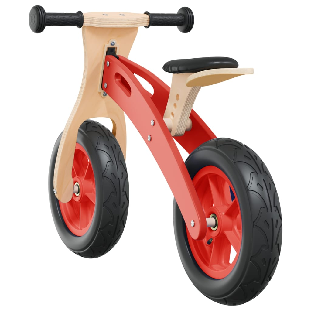 vidaXL Balance Bike for Children with Air Tyres Red