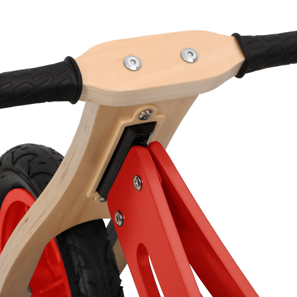 vidaXL Balance Bike for Children with Air Tyres Red
