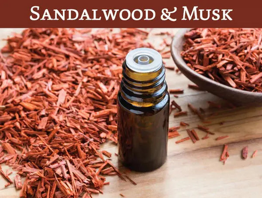 Sandalwood and musk soy vegan friendly wax candles