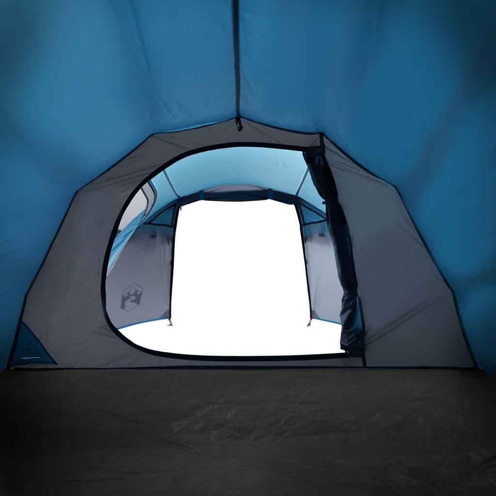 Camping Tent 3-Person Blue Waterproof