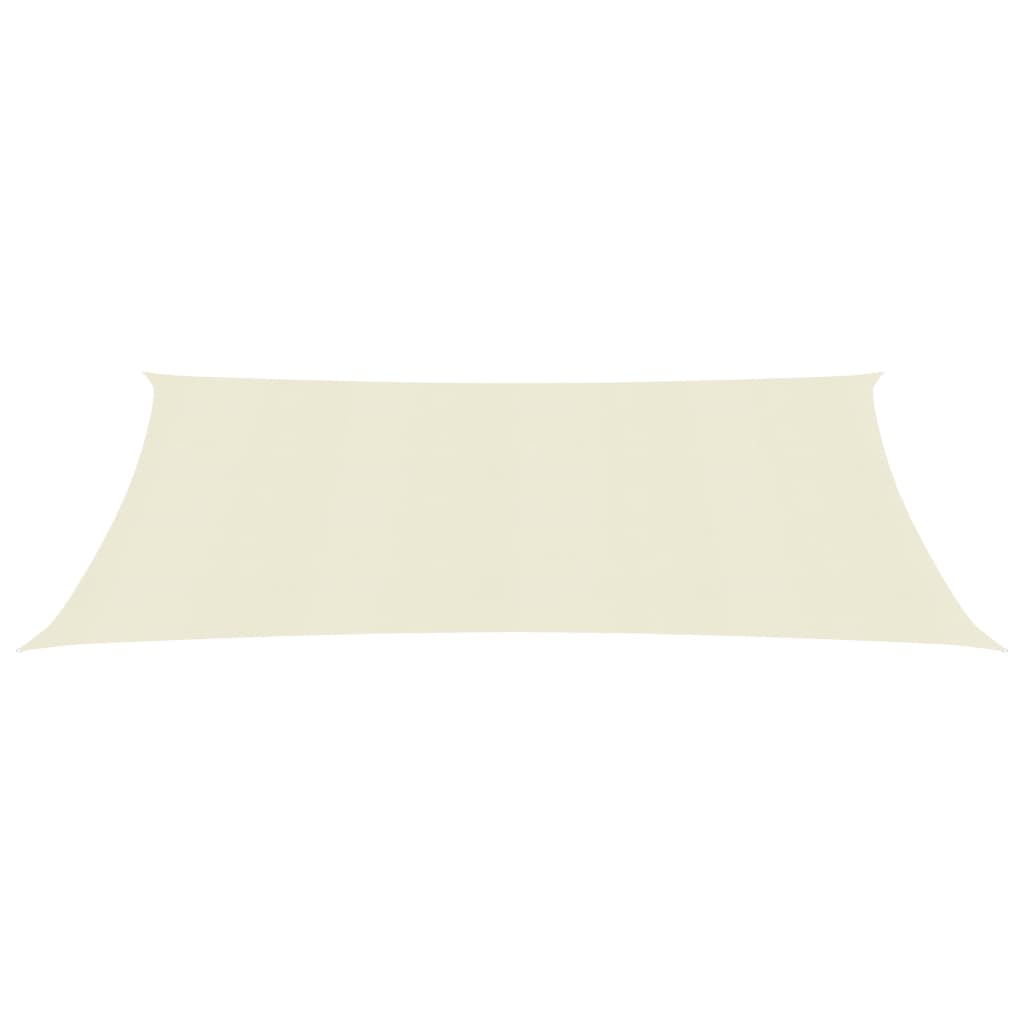 vidaXL Sunshade Sail 160 g/m² Cream 2x4.5 m HDPE