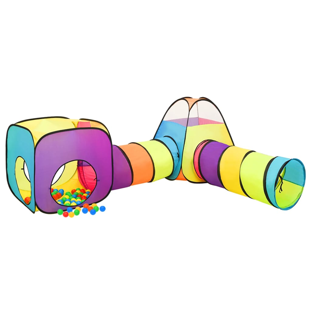 vidaXL Children Play Tent with 250 Balls Multicolour 190x264x90 cm