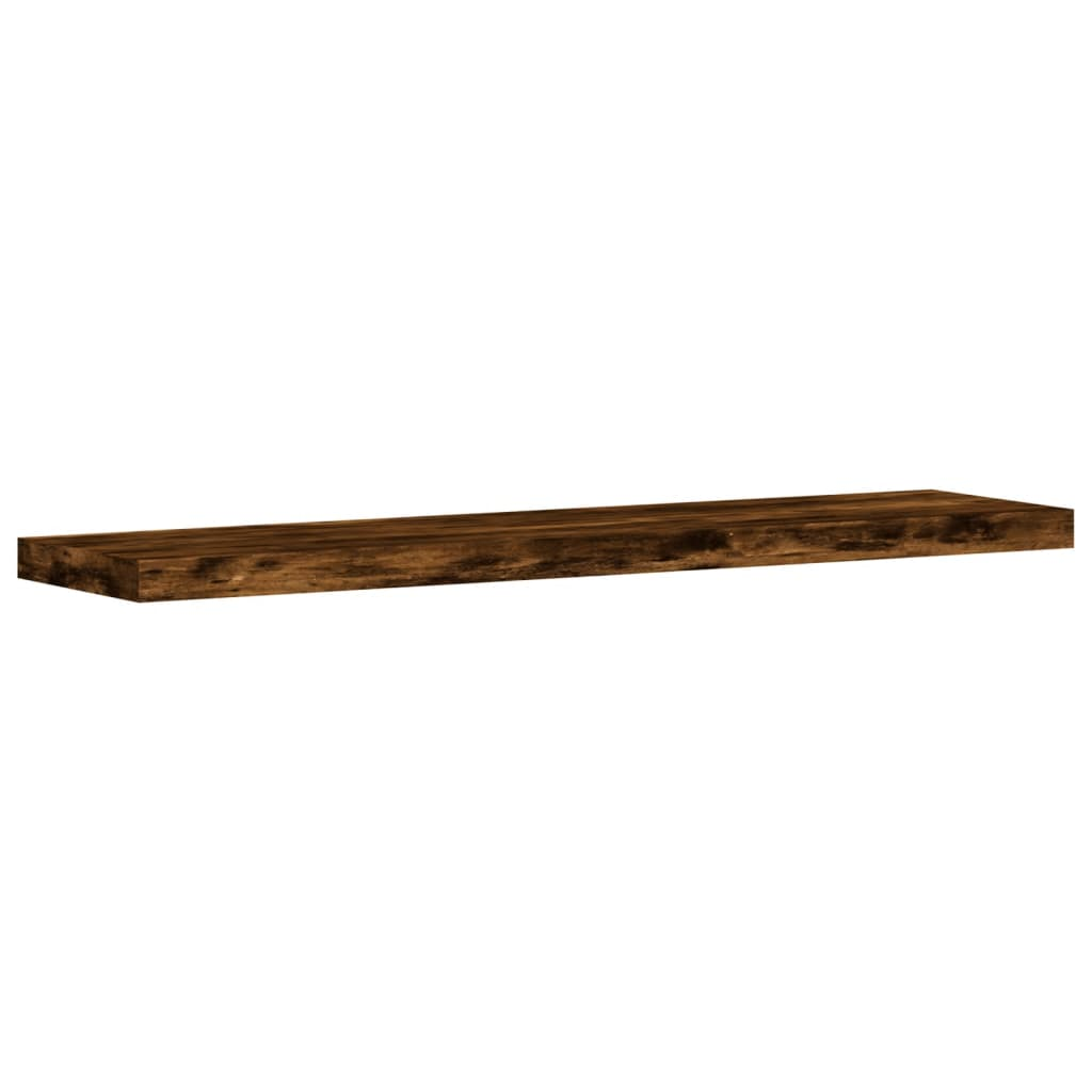 Wall Shelves 4 pcs Smoked Oak 40x10x1.5 cm Engineered Wood