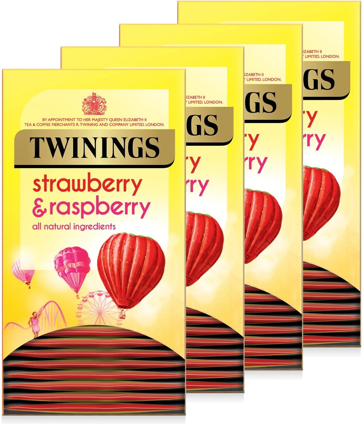 Twinings Strawberry & Raspberry Individually Enveloped Tagged Tea Bags